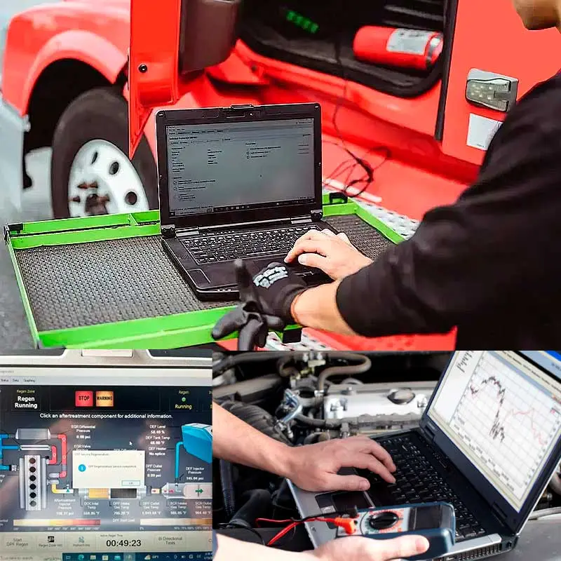 Computer diagnostic, dpf cleaning, code fault. DPF EGR regen.